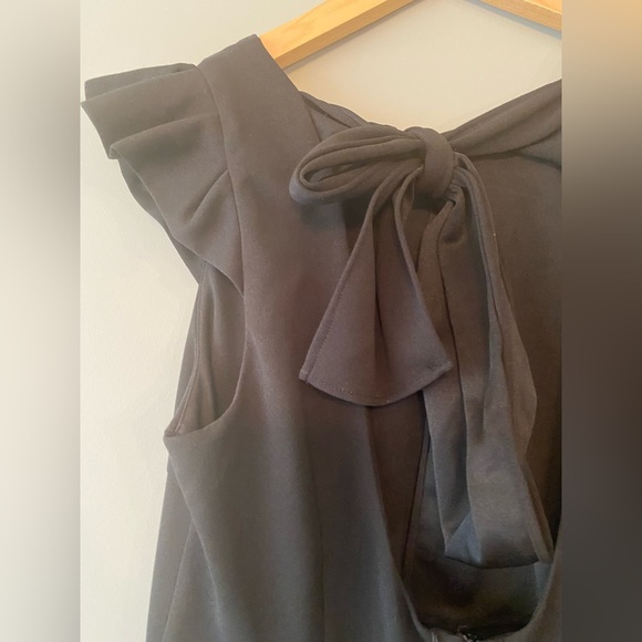 Molly Bracken Ladies Woven dress ruffle detail open back with bow tie New - Picture 2 of 3